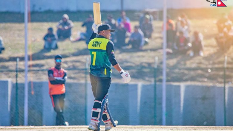 प्रधानमन्त्री कप एकदिवसीय राष्ट्रिय क्रिकेट प्रतियोगितामा त्रिभुवन आर्मी क्लब  विजयी