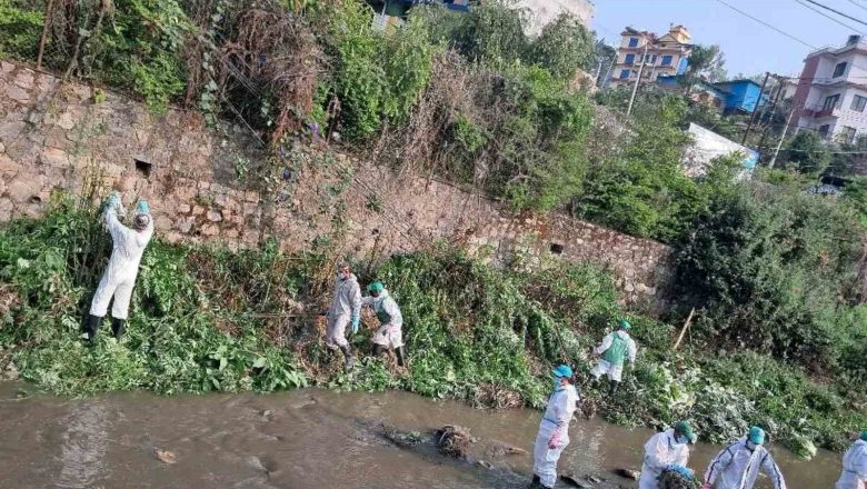 विष्णुमति सरसफाई अभियान पाचौं हप्तामा