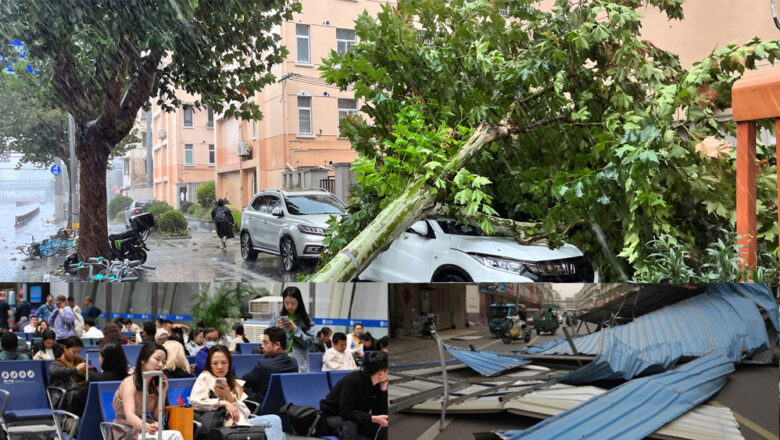 तीव्र हावाहुरीका कारण चीनमा जनजीवन प्रभावित