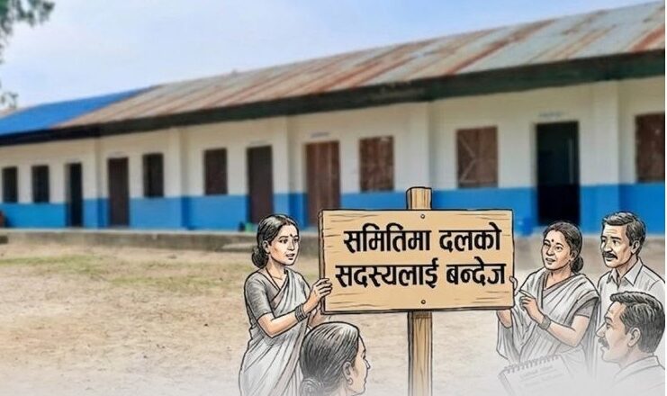 अब विद्यालय व्यवस्थापन समितिमा दलको सदस्यलाई रोक